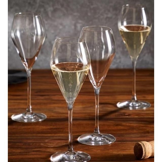 M&amp;amp;S Maxim Crystal Prosecco Glasses Set   4 per pack