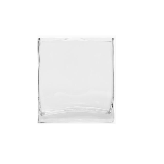 M&amp;amp;S Medium Cube Vase 'One Size Clear