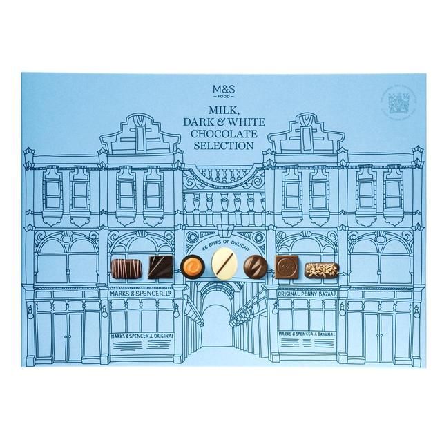 M&amp;amp;S Milk Dark &amp;amp; White Chocolate Selection   624g