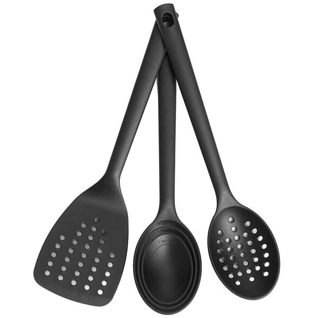 M&amp;amp;S Nylon Utensils Set Black   3 per pack