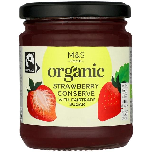 M&amp;amp;S Organic Fairtrade Strawberry Conserve   340g