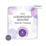 M&amp;amp;S Quilted Toilet Tissue   4 per pack