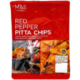 M&amp;amp;S Red Pepper Pitta Chips   150g