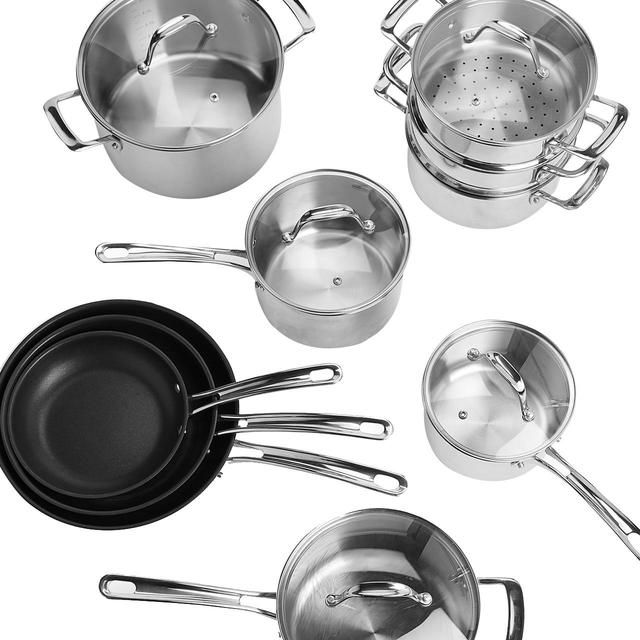 M&amp;amp;S Stainless Steel Saucepan 16cm