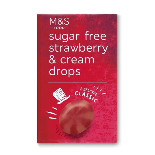 M&amp;amp;S Sugar Free Strawberry &amp;amp; Cream Drops   42g