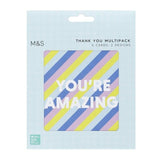M&amp;amp;S Thank You Card Pack   6 per pack