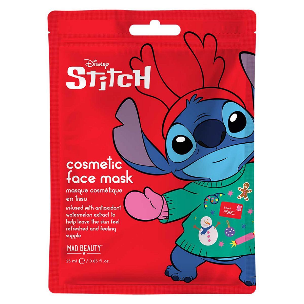Mad Beauty Disney Stitch Cosmetic Sheet Mask 25ml
