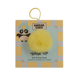 Cheesecake Hair Drying Towel Pompom - Blue