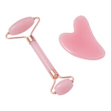 Livingandhome Gesichtsroller- und Gua-Sha-Werkzeugset