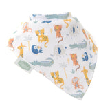 Ziggle Bandana Sabberlätzchen - Savanna Animals Weiß