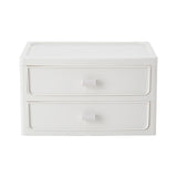 Livingandhome 2-stöckiger stapelbarer Schreibtisch-Organizer aus Kunststoff