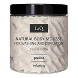 LaQ Körpermousse – Waschen &amp; Enthaaren – PRALINE 100 g
