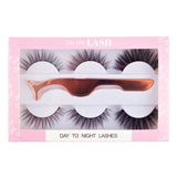 Oh My Lash Day to Night Schwarze künstliche Nerzwimpern Set