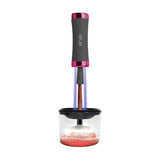 Envie Make-up-Pinselreiniger und -trockner mit USB-Anschluss – Grau/Pink