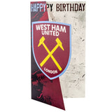 Geburtstagskarte mit Wappen von West Ham United FC