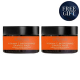 skinChemists Vitamin C Brightening Orange Mask 50ml Duo Pack