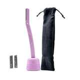 FFS Beauty Dermaplaning Gesichtspflege-Set + Ständer (Flamingo Pink)