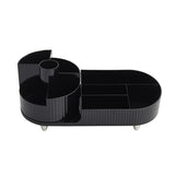 Livingandhome Make-up-Organizer mit drehbarem Pinselhalter