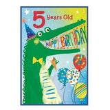 Simon Elvin Krokodil-Geburtstagskarte zum 5. Geburtstag (6er-Pack)