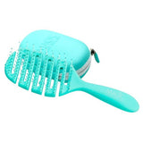 Magic Hair Brush Detangler Sea Green with Sports Wallet