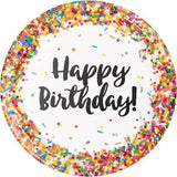 Kreative Party-Streusel-Geburtstagsteller (8er-Pack)