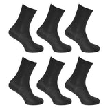 Damen-Stiefelsocken ohne Gummizug (6er-Pack) (Größen 4-8)