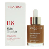 Clarins Skin Illusion Natural Hydrating Foundation 30ml - 118 Sienna