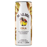 Malibu Coconut Rum &amp;amp; Cola Sparkling Pre-Mixed Can   25cl
