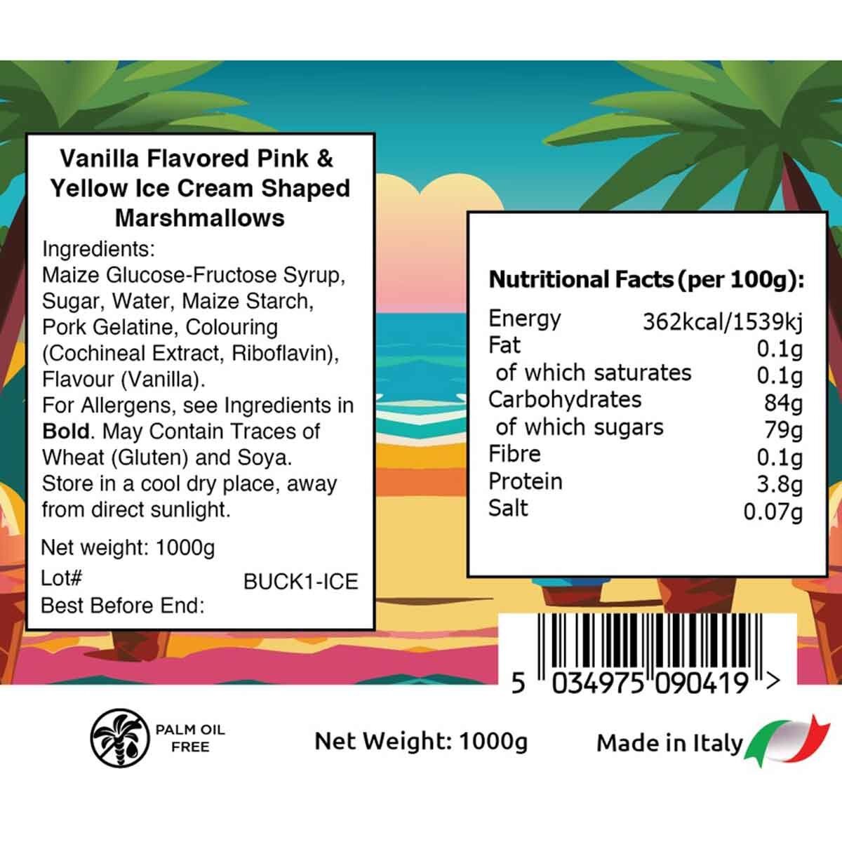 Mallow Tree 3D Ice Cream Marshmallows, 1kg