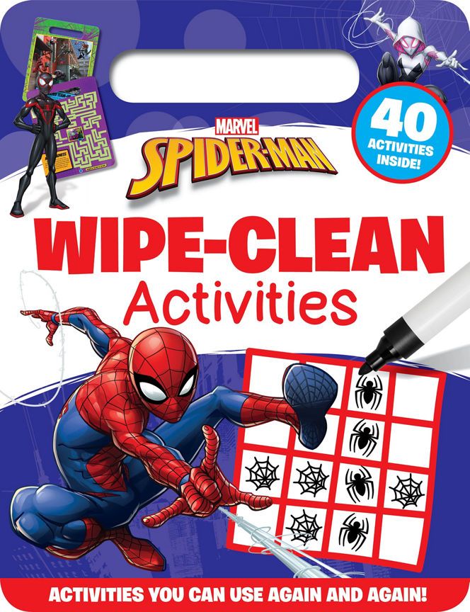 Marvel Spiderman Wipe Clean Colouring Book