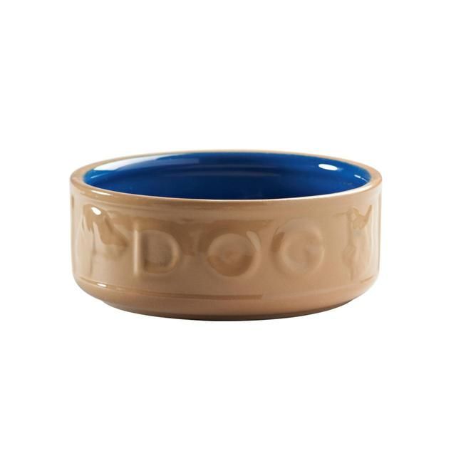 Mason Cash Lettered Cane &amp;amp; Blue Dog Bowl 18cm