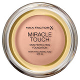 Max Factor Miracle Touch Foundation 45 Warm Almond Blushing Beige 055