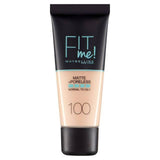 Maybelline Fit Me Matte &amp;amp; Poreless Foundation 100 Warm Ivory 30ml