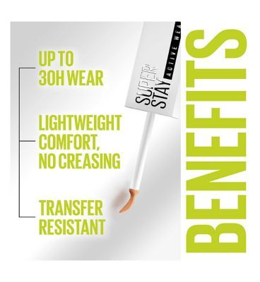 Maybelline SuperStay Active Wear Concealer, Up to 30H, full coverage