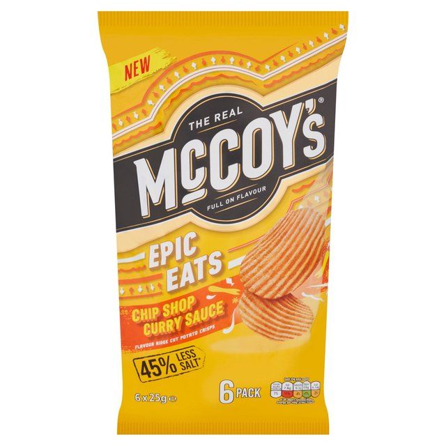 McCoy's Chip Shop Curry   6 per pack