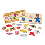 Melissa &amp;amp; Doug Wooden Bear Family Dress-Up Puzzle 3yrs+