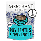 Merchant Gourmet Puy Lentils &amp;amp; French Green Lentils Cooked 250g