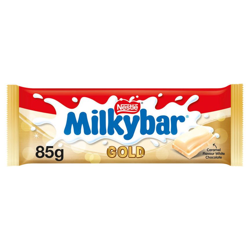 Milkybar Gold Caramel Flavour White Chocolate Sharing Bar