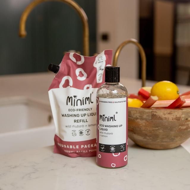 Miniml Washing Up Liquid Rhubarb &amp;amp; Lemon   1L