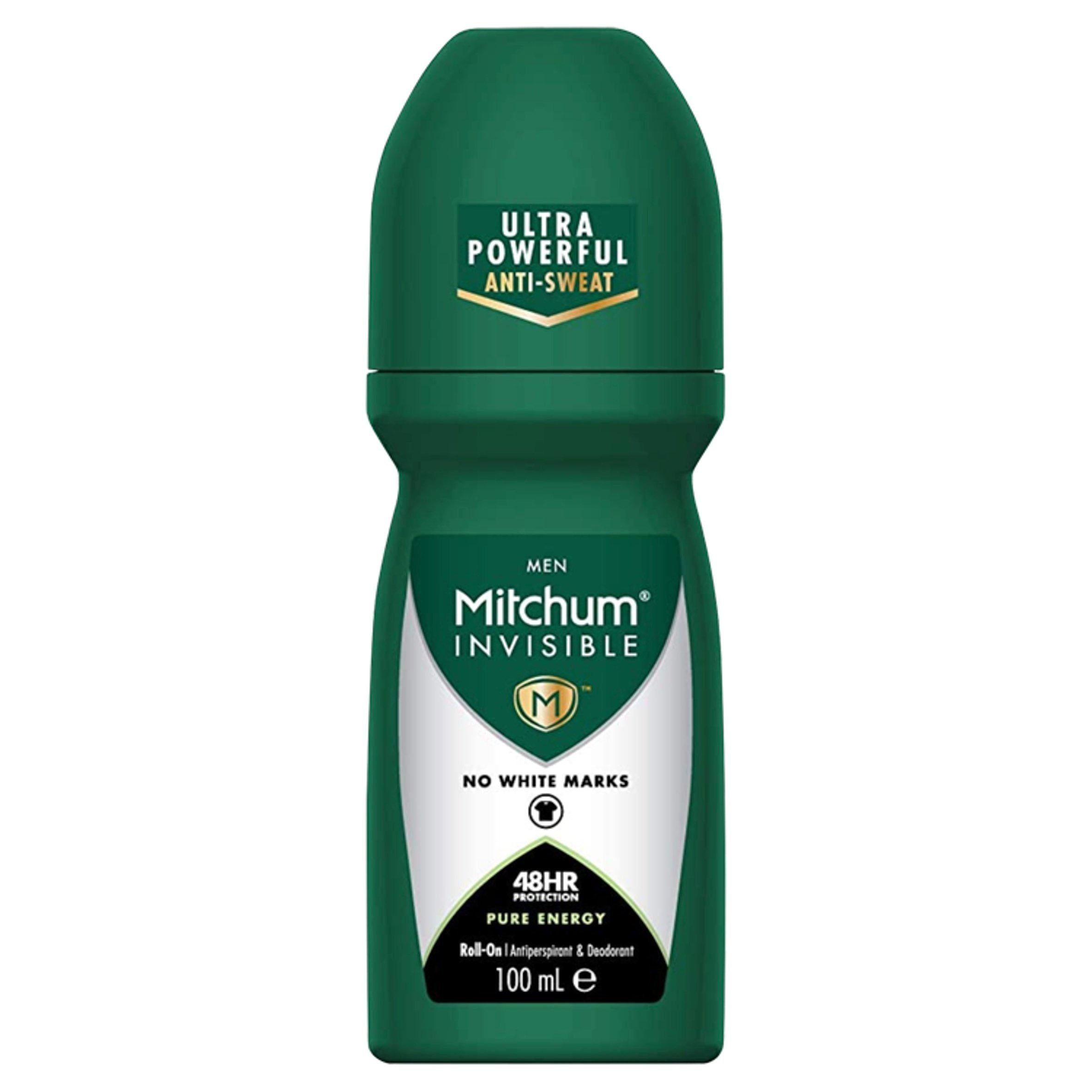Mitchum Invisible Men 48HR Protection Pure Energy Anti-Perspirant &amp;amp; Deodorant 100ml