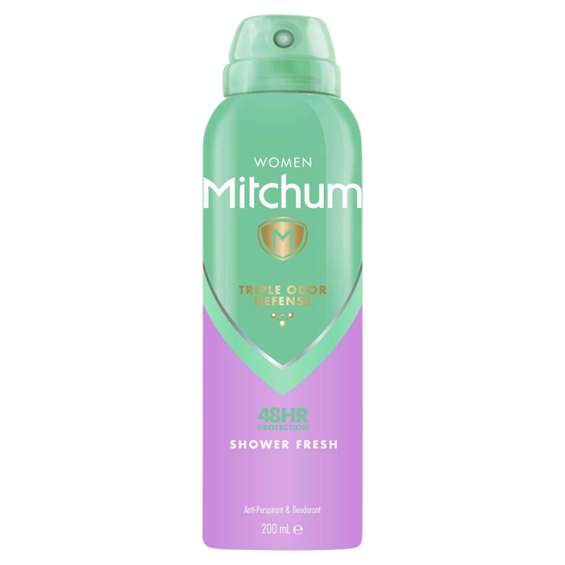 Mitchum Women Triple Odor Defense Protection Shower Fresh Anti-Perspirant &amp;amp; Deodorant 200ml