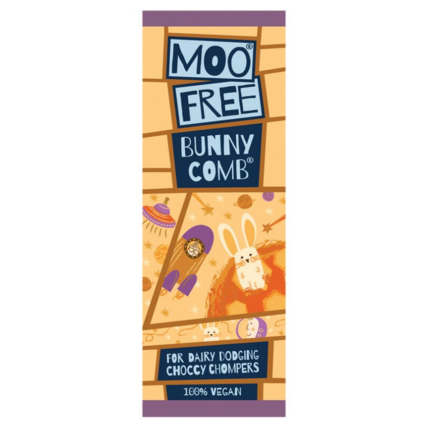 Moo Free Mini Bar Dairy Free &amp;amp; Vegan Chocolate Bunnycomb