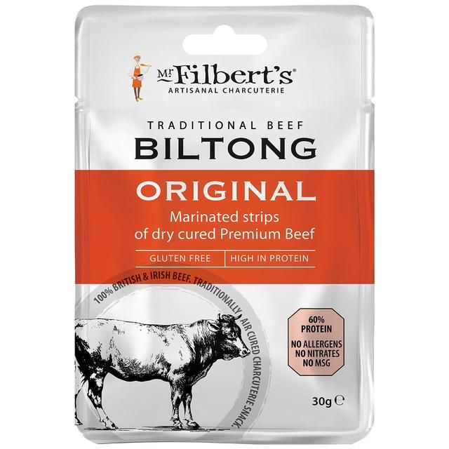 Mr Filberts Traditional Beef Biltong - Original   30g