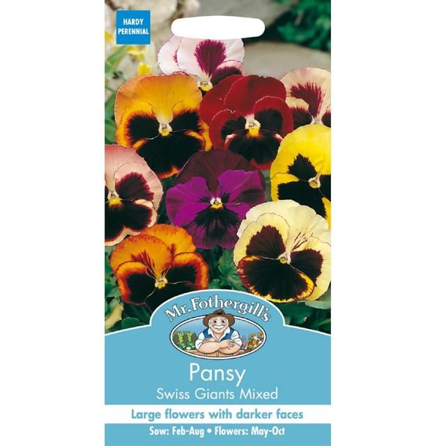 Mr Fothergills Seeds - Pansy Swiss Giants Mixed