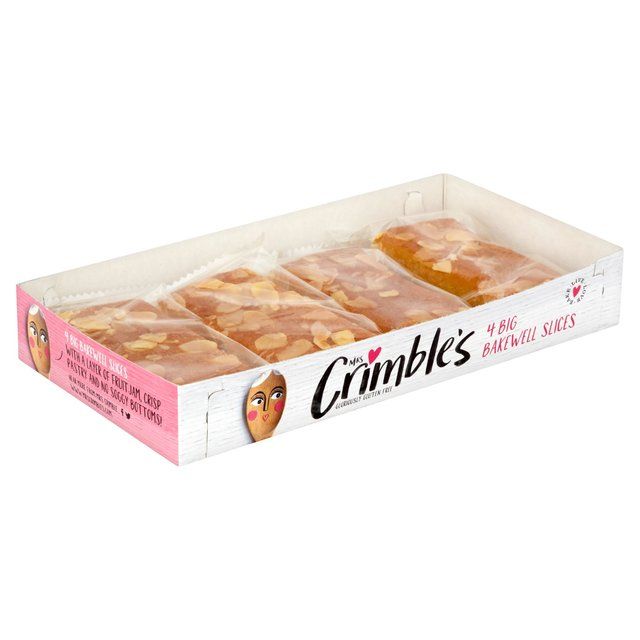 Mrs Crimble's Gluten Free Bakewell Slices   4 x 50g