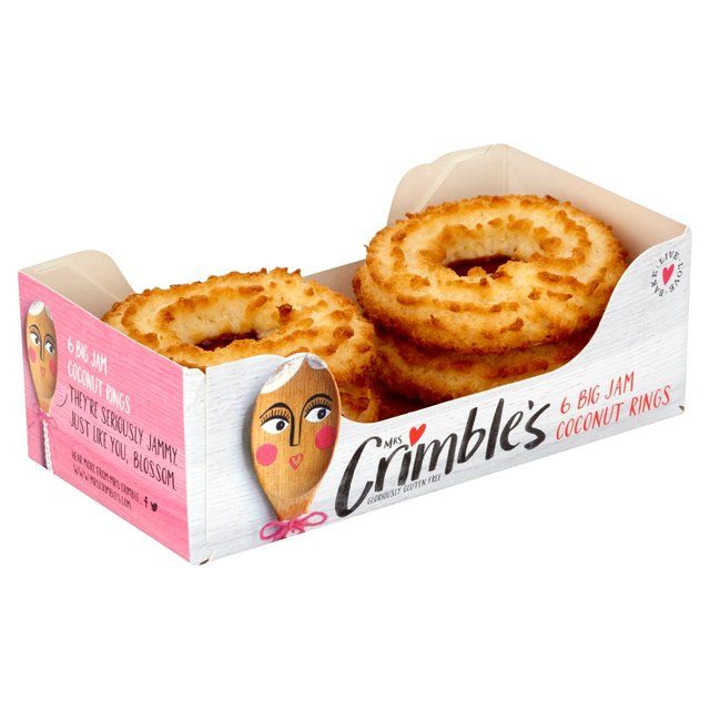 Mrs Crimble's Gluten Free Jam Coconut Rings   240g