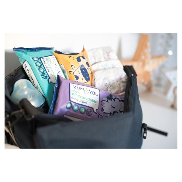 Mum &amp;amp; You 100% Biodegradable Baby Wipes Jumbo Pack   12 x 56 per pack