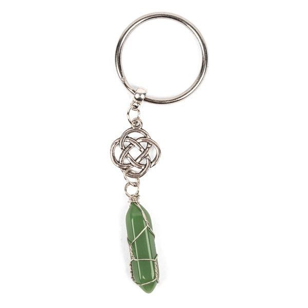 Myga Keyring - Eternal Knot &amp;amp; Aventurine
