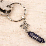 Myga Keyring - Lotus &amp;amp; Blue Sandstone