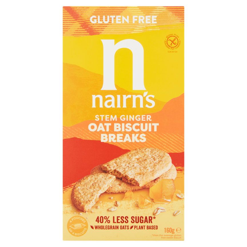 Nairn's Gluten Free Biscuit Breaks Oats &amp;amp; Stem Ginger